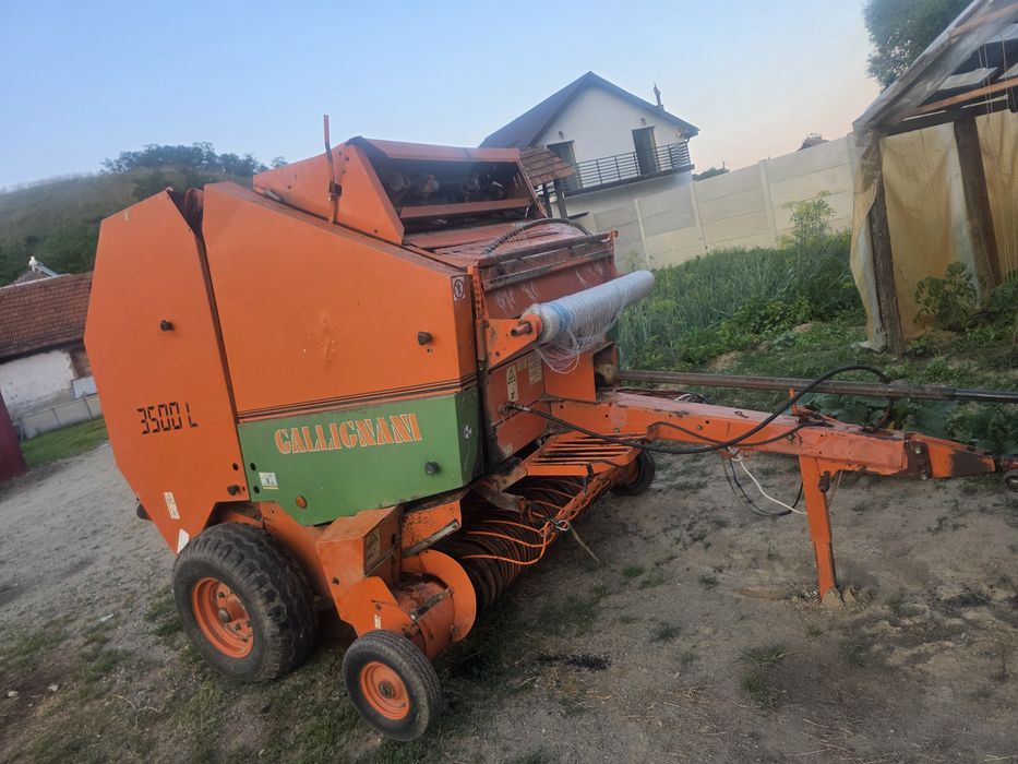 Presa baloti rotunzi GALLIGNANI 3500L presa baloti rotunzi 120x150 cu 2 ate sau plasă