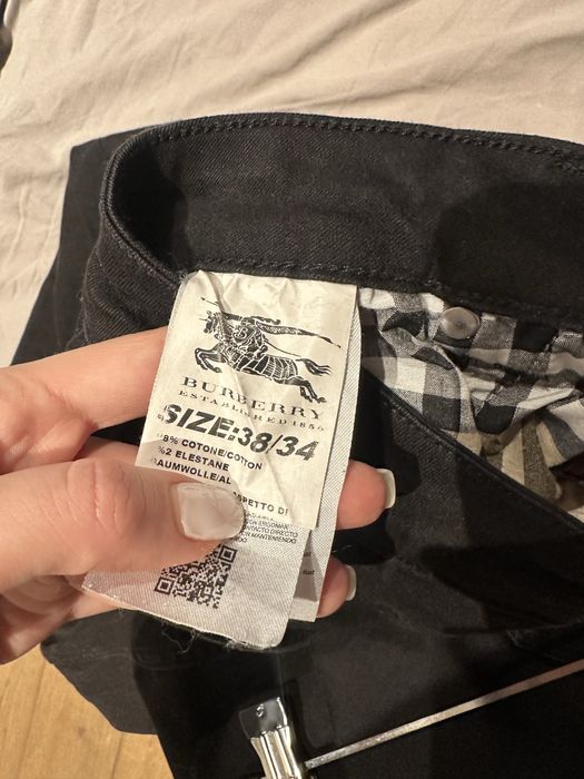 Мъжки черни дънки Burberry, размер 38