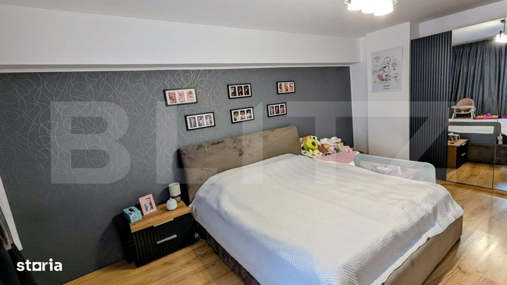 Apartament 3 camere, 58 mp, complet renovat mobilat, etaj 2 lift, zona
