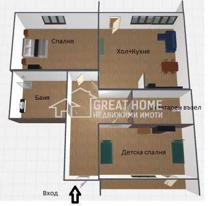 Дава се под наем Тристаен апартамент в Търговище, Изток 1 - 98 кв.м за 306 € - Снимка #9