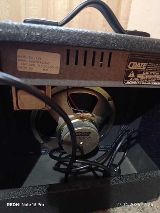 Китарен усилвател Crate GX-15 – отличен за домашно свирене