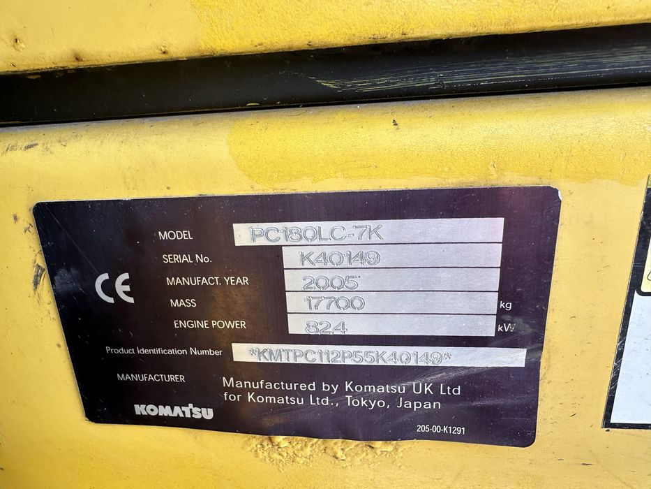 Excavator Komatsu Pc 180