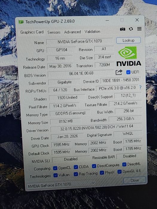 Xeon E3-1271 v3, 32gb RAM, gtx 1070, ssd 500gb