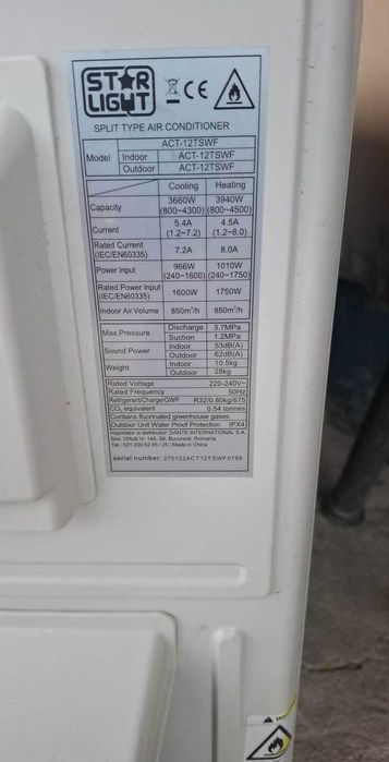 Климатик Star-light всичко налично цял за части