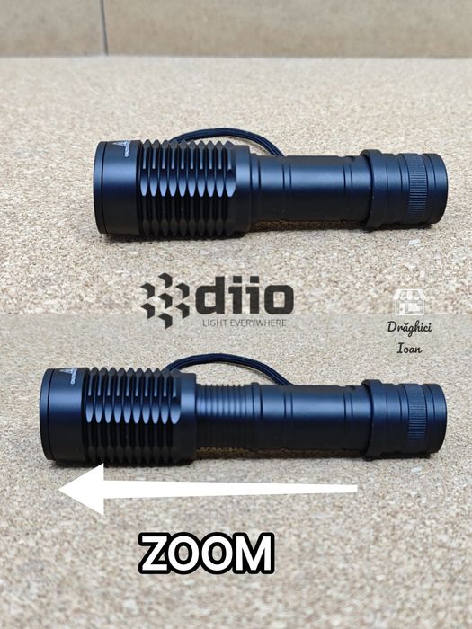 Lanterna R5 VANATOR - Kit lanterna cu lumina VERDE pt montare pe arma