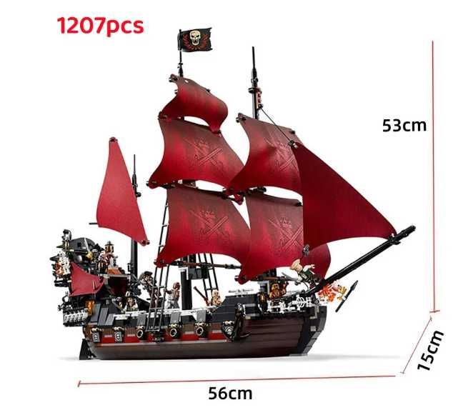 NOU TIP l corabie nava Piratii Caraibe Black Pearl Queen Revenge 4195