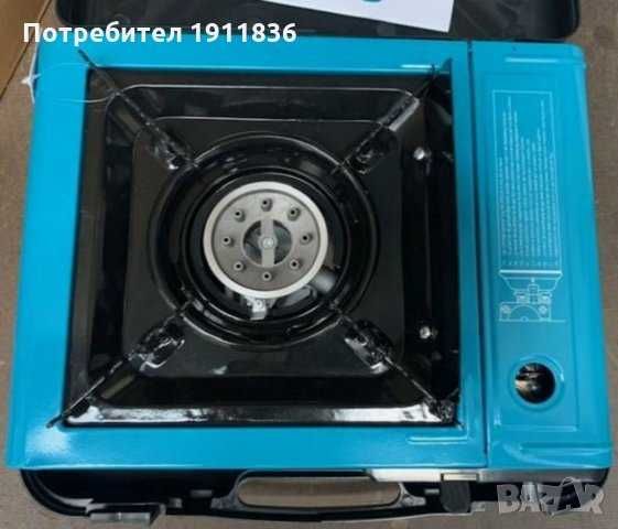 Преносим газов котлон комбиниран 2200w с пиезо запалване в куфар