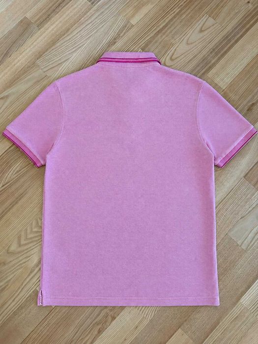 Tricou polo BOSS Hugo Boss roz 100% bumbac Pima Regular Fit Mărimea XL