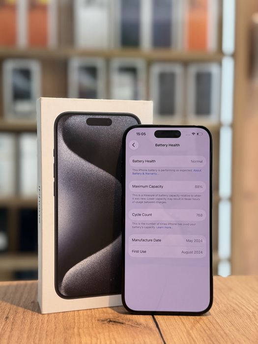iPhone 15 PRO 128gb Blue/Baterie88%/Garantie 12 luni @atsgsm.ro