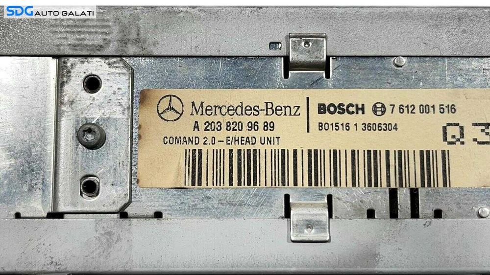 Unitate Radio CD Player Navi Navigatie Mercedes Clasa C Class W203 2001 - 2004 Cod A2038209689 [L5759]