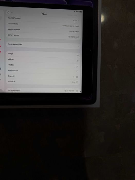 iPad 9th | 64GB | Wi-Fi Space Gray | Оригинал | Отличное состояние