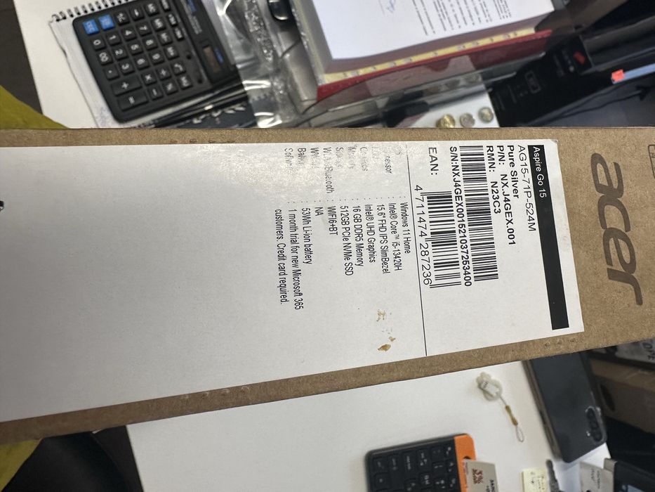 Лаптоп Acer Average Aspire Go 15 Silver