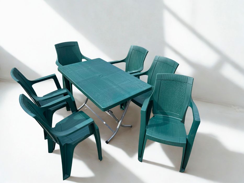 Комплект градинска маса с 6 стола