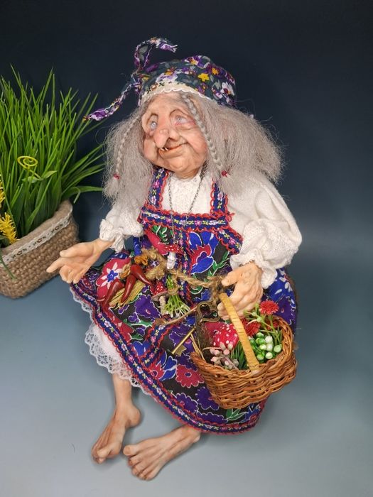 Интерьерная кукла Баба Яга