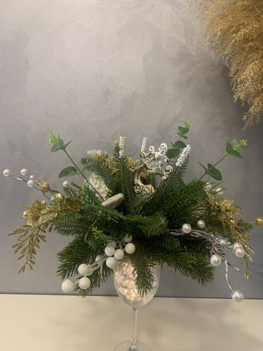 Новогодняя композиция на стол