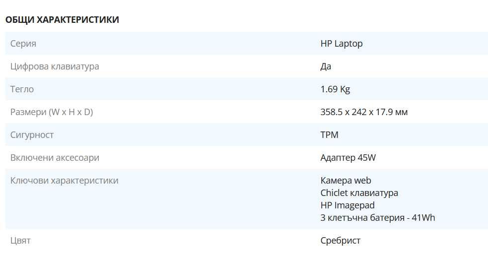 Лаптоп HP 15, Windows 11