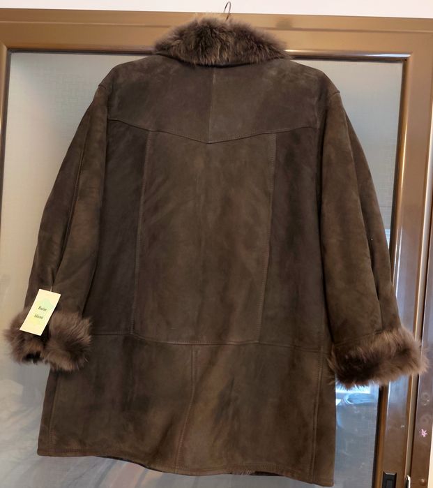 Cojoc dama piele, blana naturala mar. 46, XL