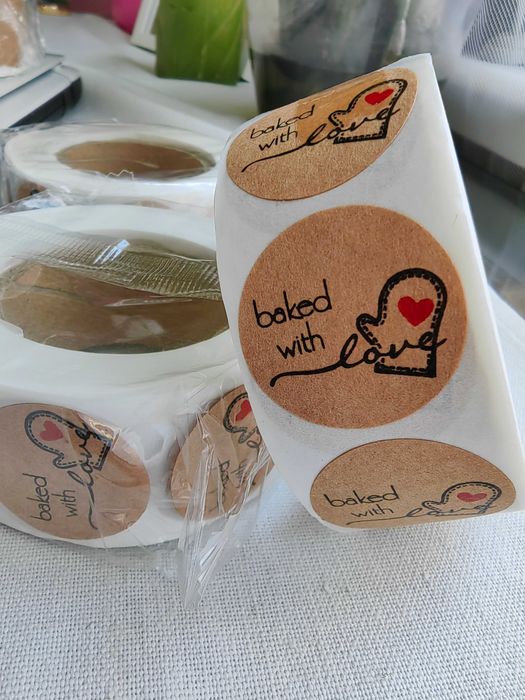 Стикери Thank you, Handmade with love, празни