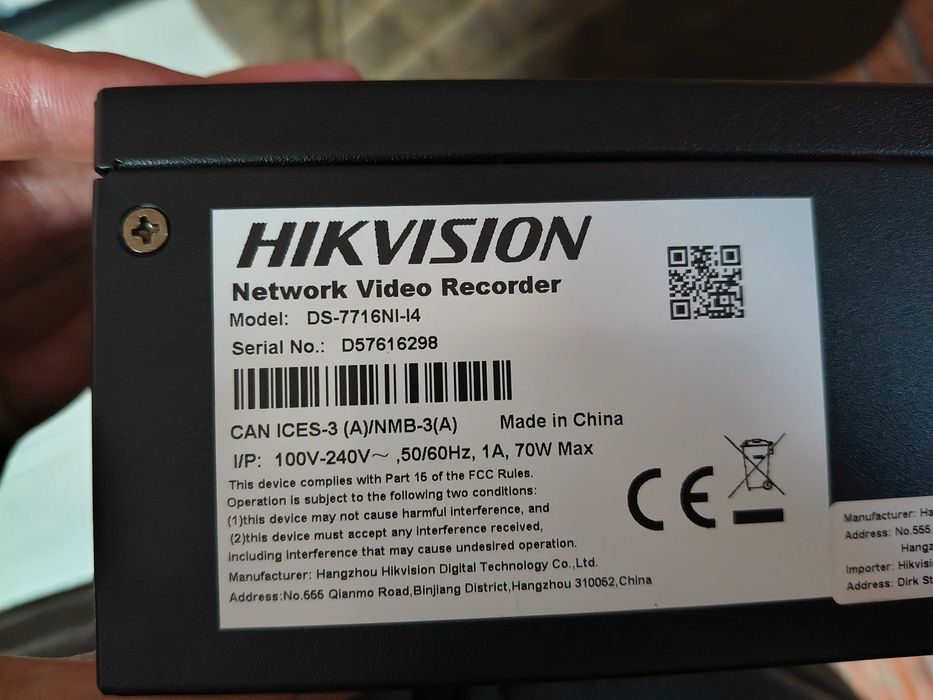 NVR 16 Canale Hikvision DS-7716NI-I4 + HDD 6TB Seagate Skyhawk