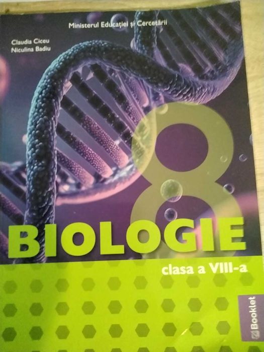 Manual de Biologie, clasa VIII-A