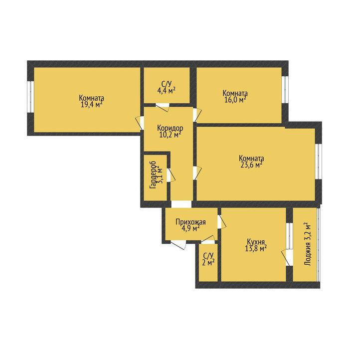 Продажа 3-комнатной квартиры