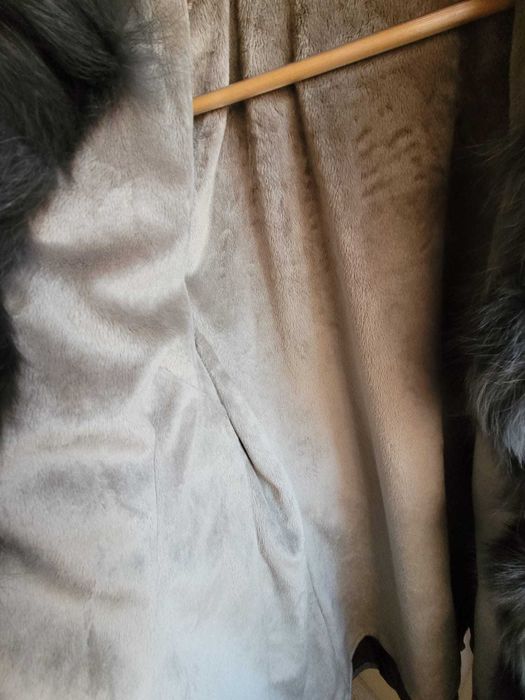 Parka Silvian Heach cu blana naturala L noua