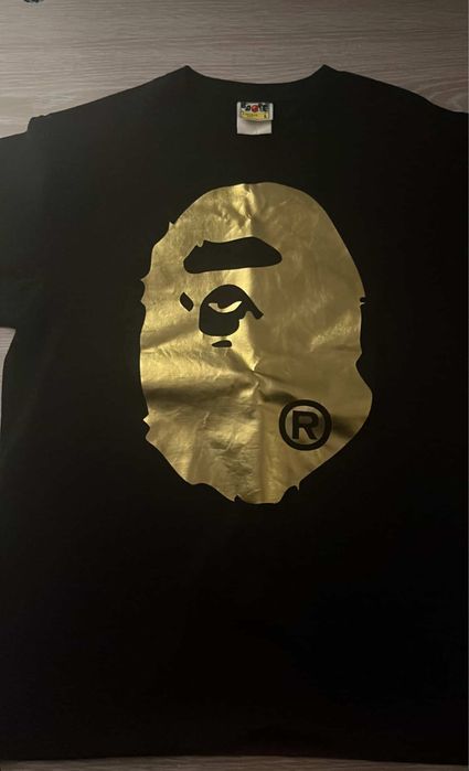 Bape gold print тениска