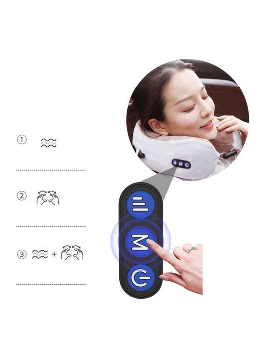 Электрический массажер для шеи, U-образная массажная подушка Дос есть!