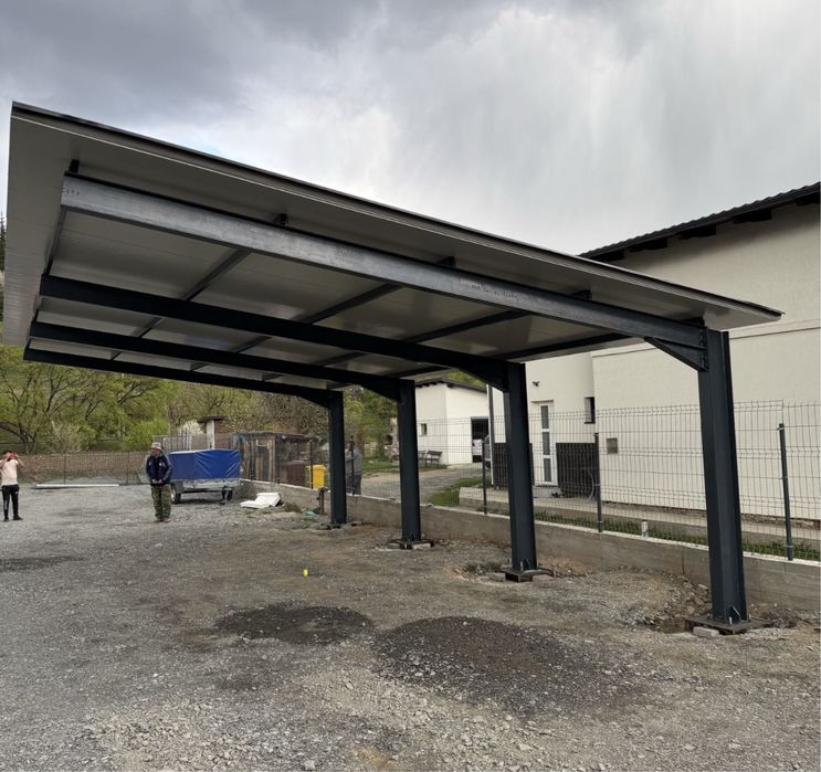 Structura metalica carport / carport fotovoltaic/ copertine auto.