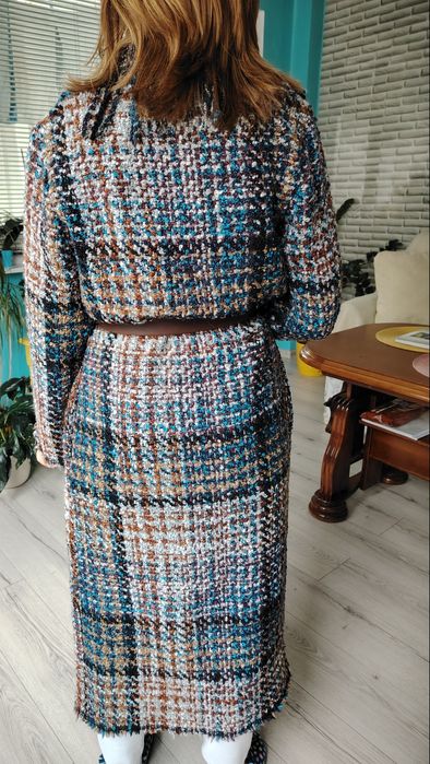 Дамско елегантно палто с вълна