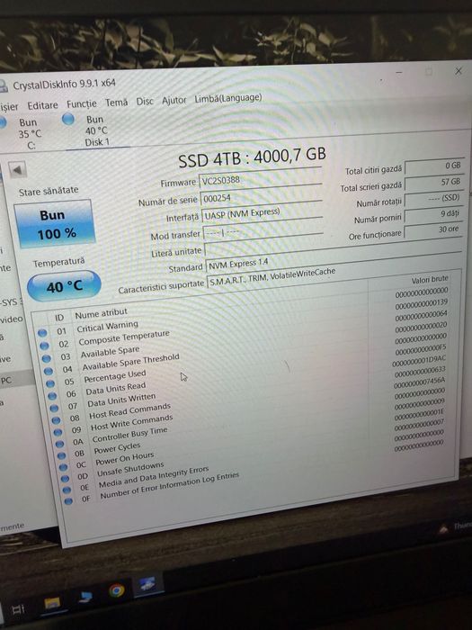 Samsung Ssd m2 4TB 30 ore