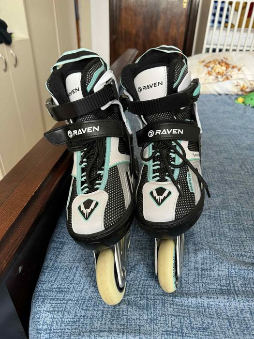 Role Raven Pulse Black/Mint reglabile mărimea 37-40