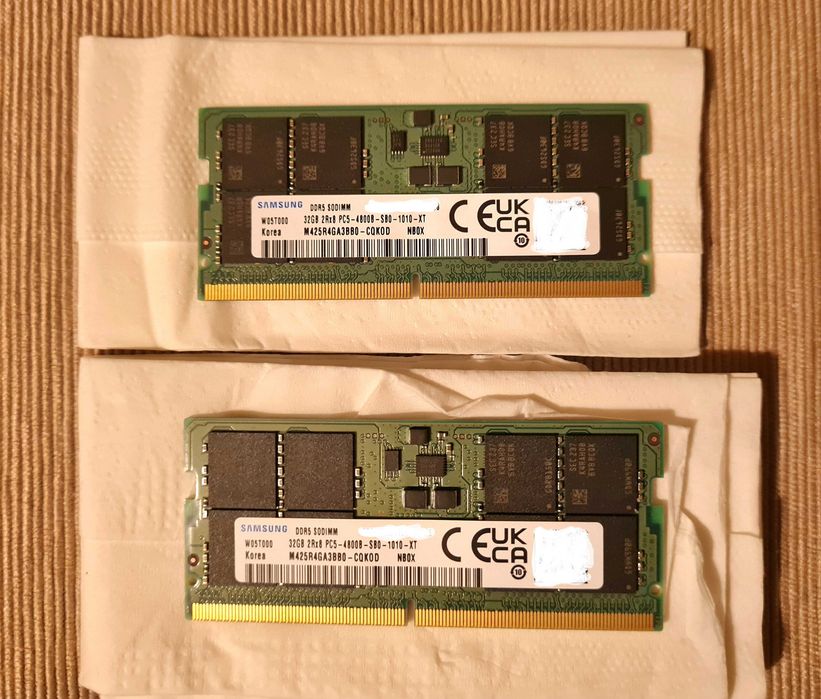 64GB 2x32GB SO-Dimm DDR5 RAM памет за лаптоп Samsung