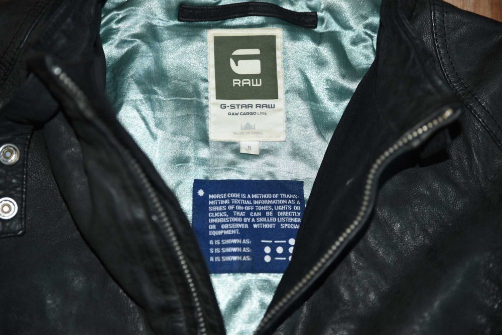 G Star Raw оригинално мъжко кожено яке, размер S