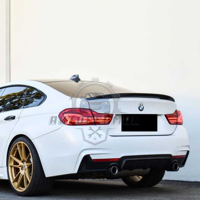 BMW F36 Спойлер P style  черен гланц ф36 бмв крило багажник нови