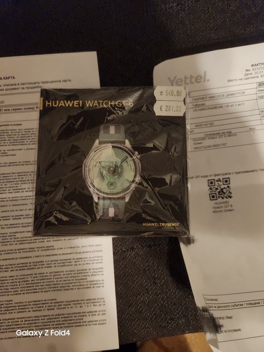 Продавам часовник нов Huawei GT 6