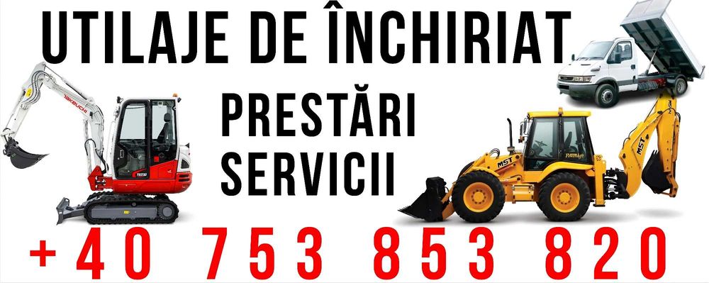 Buldoexcavator - Servicii excavare Bistrița