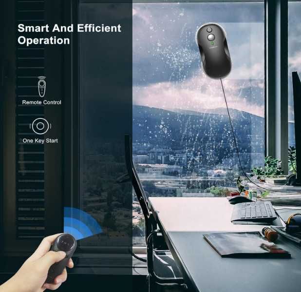 Робот за почистване на прозорци Tosima W3, двупосочно автоматично