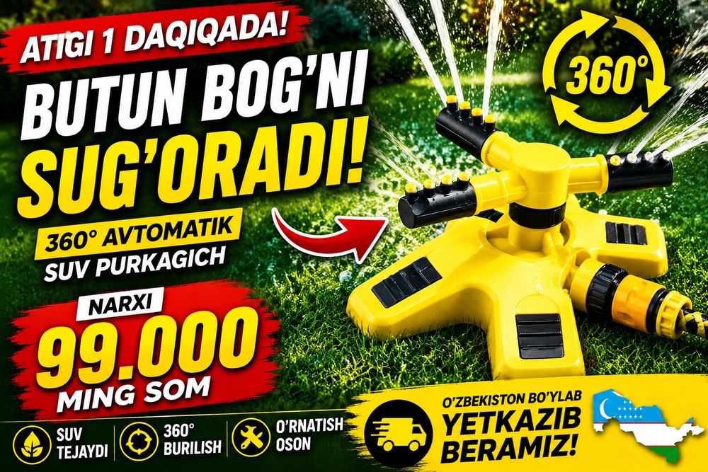aylanuvchi universal suv purkagich