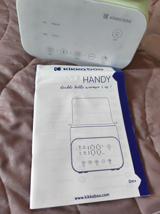 KIKKA BOO Двоен нагревател за шишета 4в1 HANDY MINT