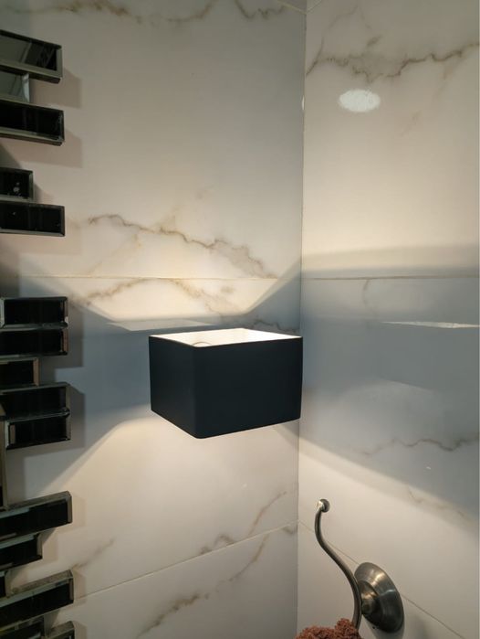 Бра 2шт черные, стеклянные