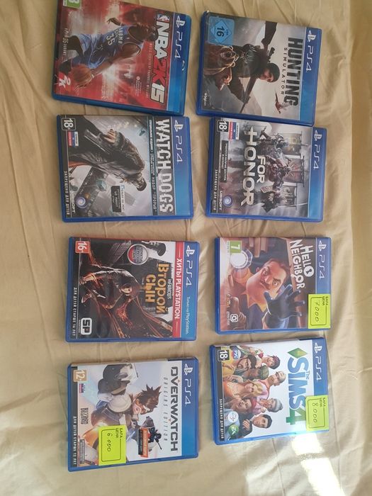 Диски с играми на Sony playstation 4