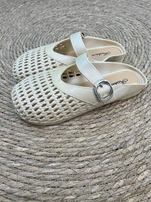 Женские сетчатые мюли. Шлепанцы Мэри Джейн