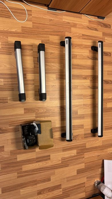 Bare transversale Thule + Suport 4 perechi schiuri Thule- BMW 5-serie