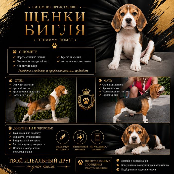 Предлогаються к продаже щенки Бигля