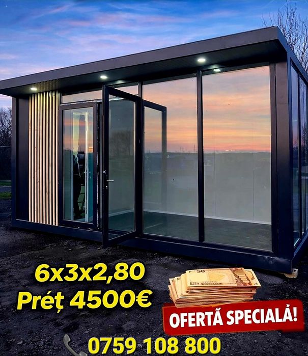Vând Containere Modulare tip Birou Vitrina Sanitare Magazine locuit