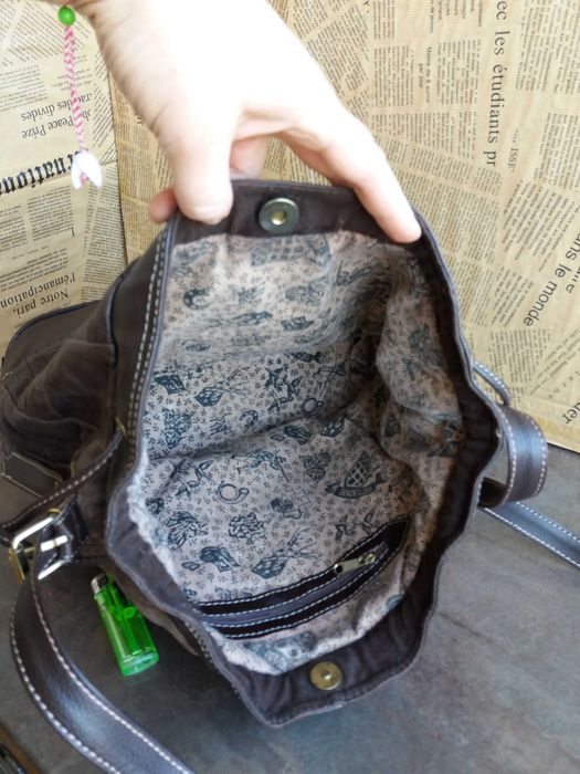 дамска чанта,кожена торба-кафява естествена кожа