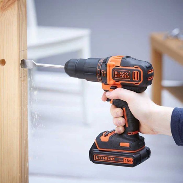 Акумулаторен ударен винтоверт BLACK & DECKER BDCHD18K, 18 V