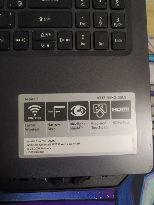 Ноутбук aser в хорошем состоянии