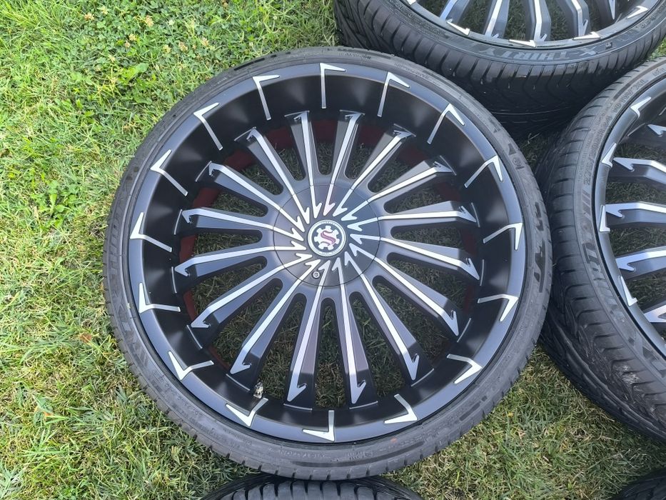 24 цола джанти Scarlet SW5 с летни гуми за BMW RANGE ROVER Chevrolet